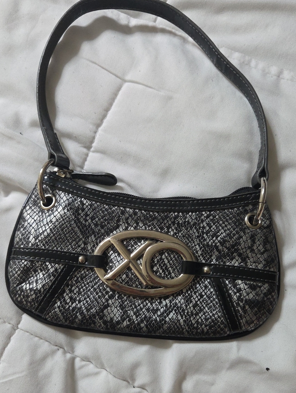 Vintage XOXO Y2K Snakeskin Shoulder Bag